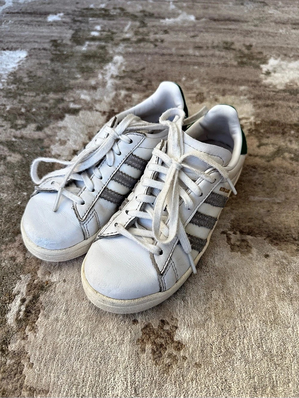 adidas x KITH Superstar White & Green Sneakers - Picture 2 of 4